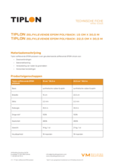 Tiplon zelfklevende EPDM polyback - TF